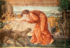 Circe Pouring Poison into a Vase and Awaiting the Arrival of Ulysses, 1863-69 by Edward Burne Jones